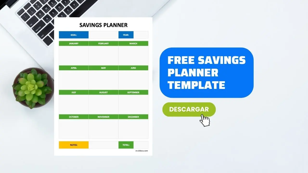 Printable Savings Planner FREE